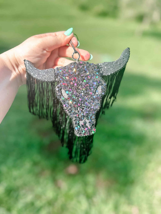 Bull Head with Fringe
