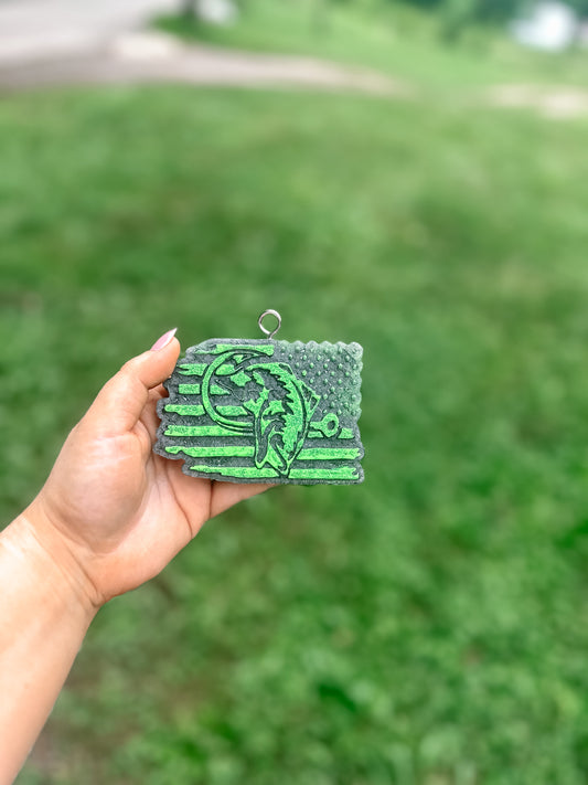 Flag w Fish & Hook
